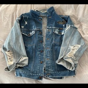 LF Distressed Denim Jacket